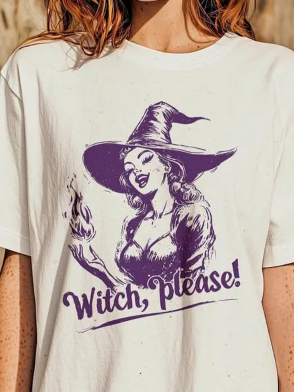 Funny Graphic Witch Tee, Halloween Spooky Season Shirt